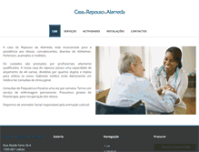 Tablet Screenshot of casarepousoalameda.com